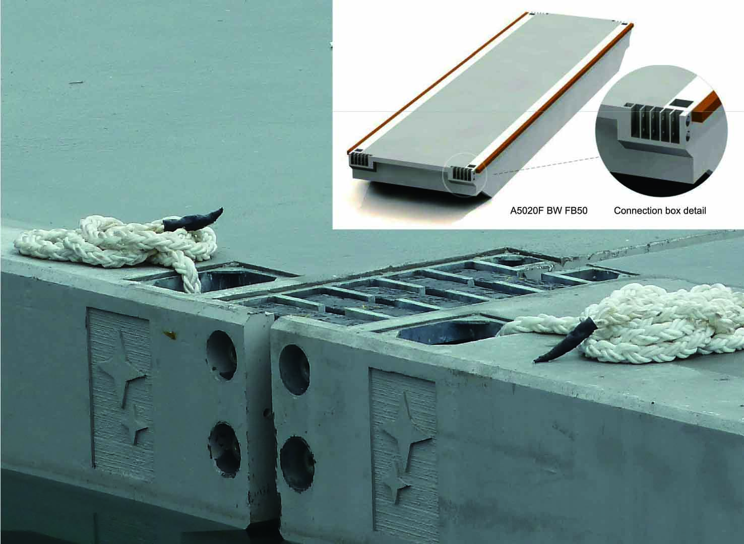 Joint connector enhances breakwater performance